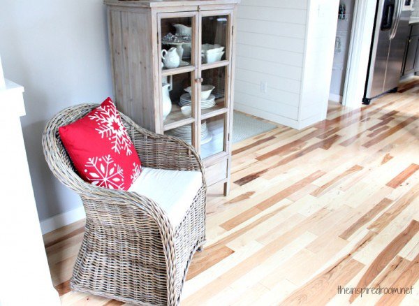 Hardwood flooring in the living room